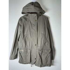 Lauren Ralph Lauren Jacket Womens Small Green Field Utility Outdoors Pocket Coat